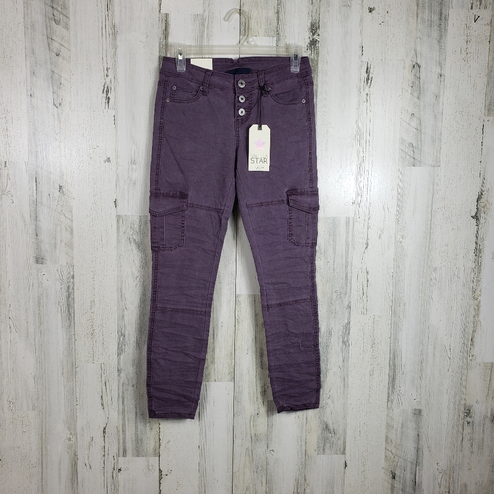 New vanilla star purple regular rise skinny jeans